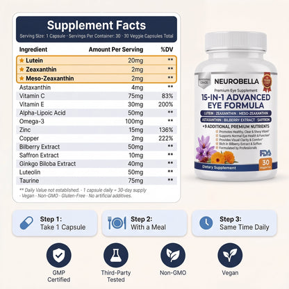 Vitapeak 15-in-1 Advanced Eye Formula